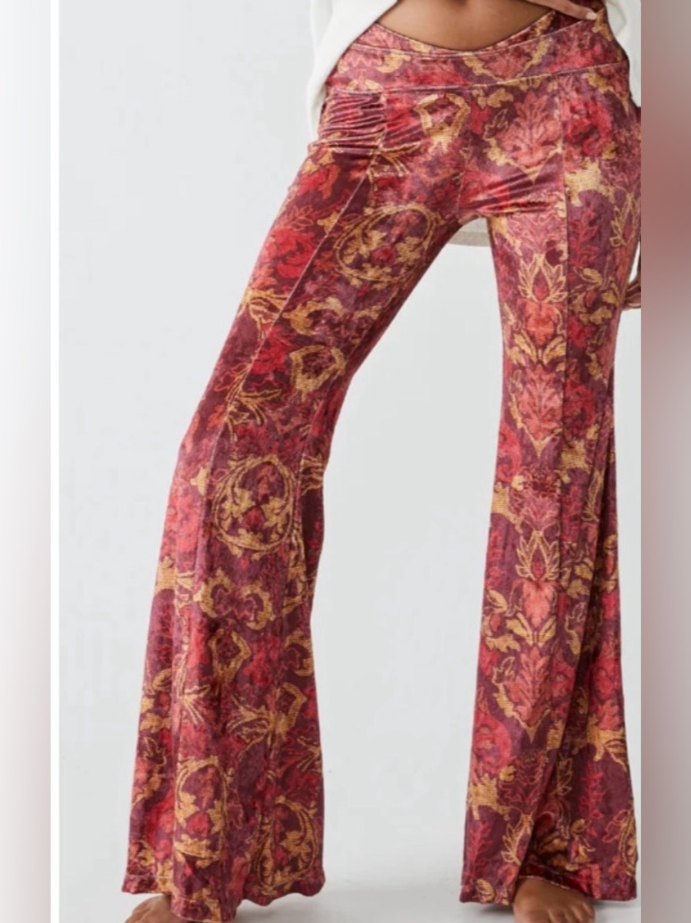 Free People Velour Flares - Picture 2 of 9